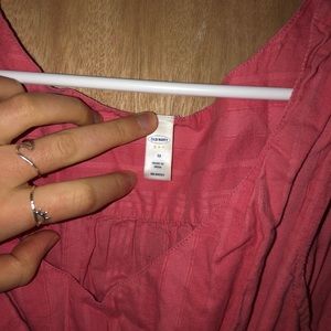 Pink Old Navy Cinched Tank